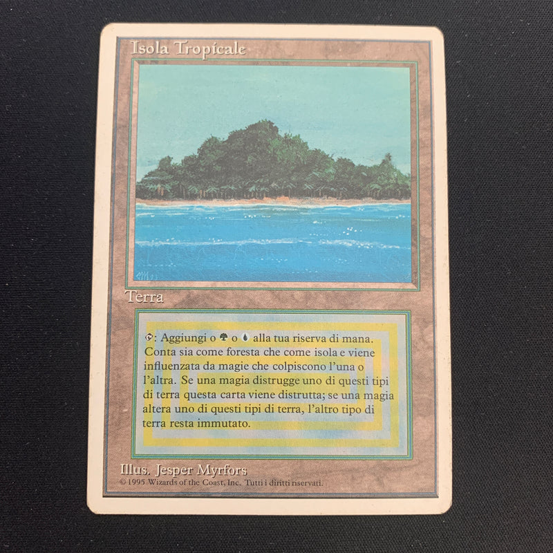 Magic the Gathering Tropical Island - Foreign White Bordered - Italian 