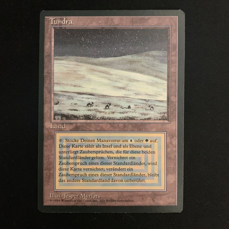 Magic the Gathering Tundra - Foreign Black Bordered - German NM - 22563