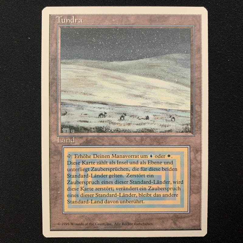 Magic the Gathering Tundra - Foreign White Bordered - German NM - 24276