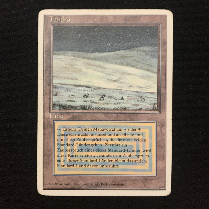 Magic the Gathering Tundra - Foreign White Bordered - German PL - INKED - 24728