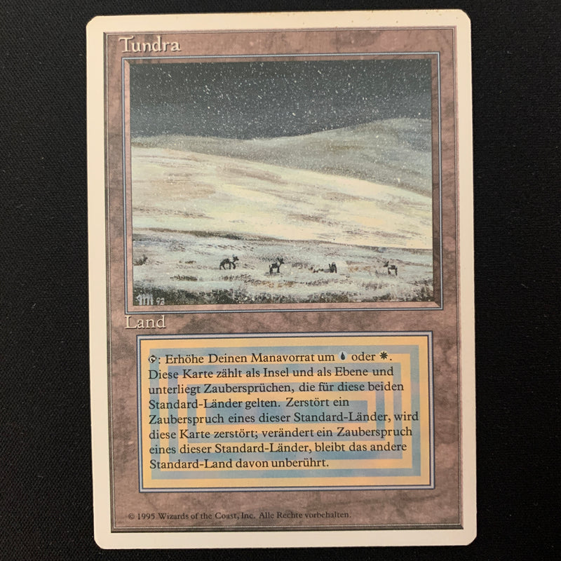 Magic the Gathering Tundra - Foreign White Bordered - German GD - 24510