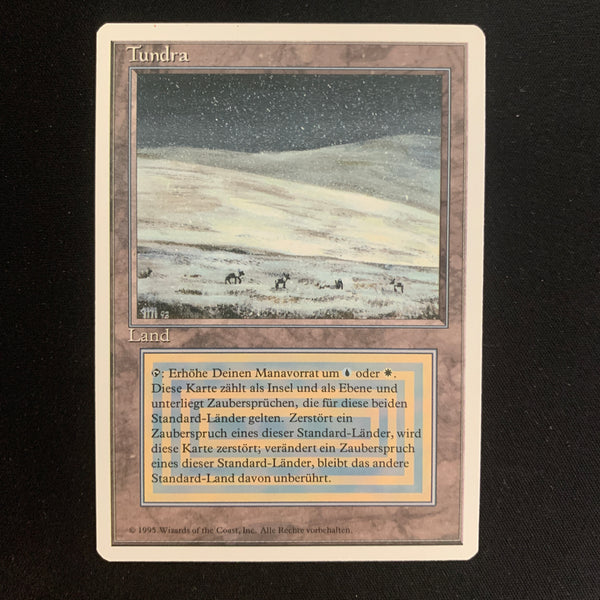 Magic the Gathering Tundra - Foreign White Bordered - German NM - 22427