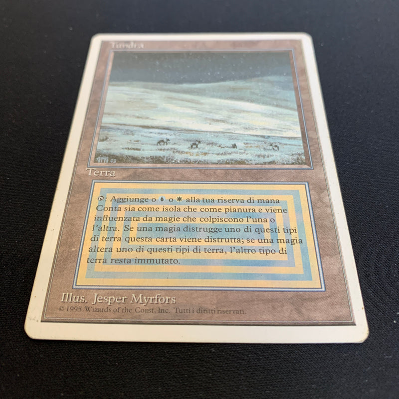 Magic the Gathering Tundra - Foreign White Bordered - Italian 