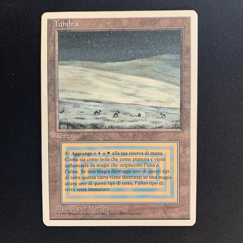 Magic the Gathering Tundra - Foreign White Bordered - Italian 