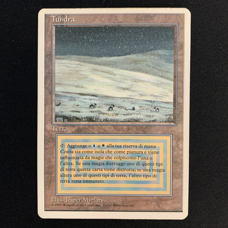 Magic the Gathering Tundra - Foreign White Bordered - Italian 