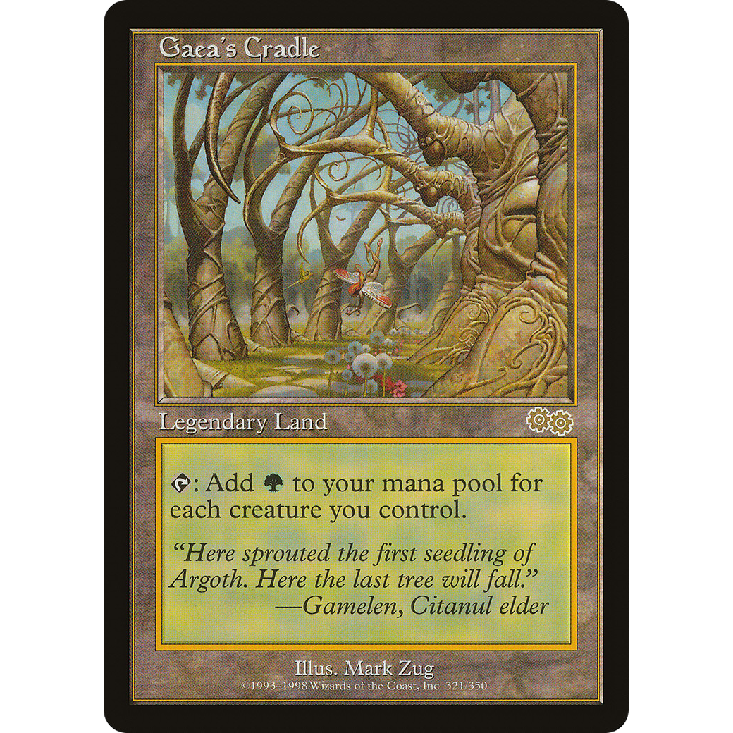MTG Singles - Gaea's Cradle - Urza's Saga - 