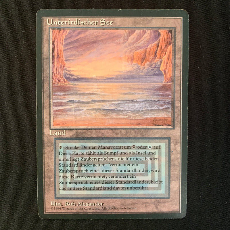 Magic the Gathering Underground Sea - Foreign Black Bordered - German 