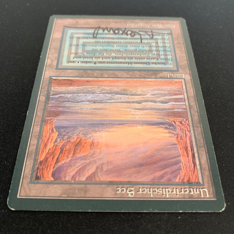 Magic the Gathering Underground Sea - Foreign Black Bordered - German 