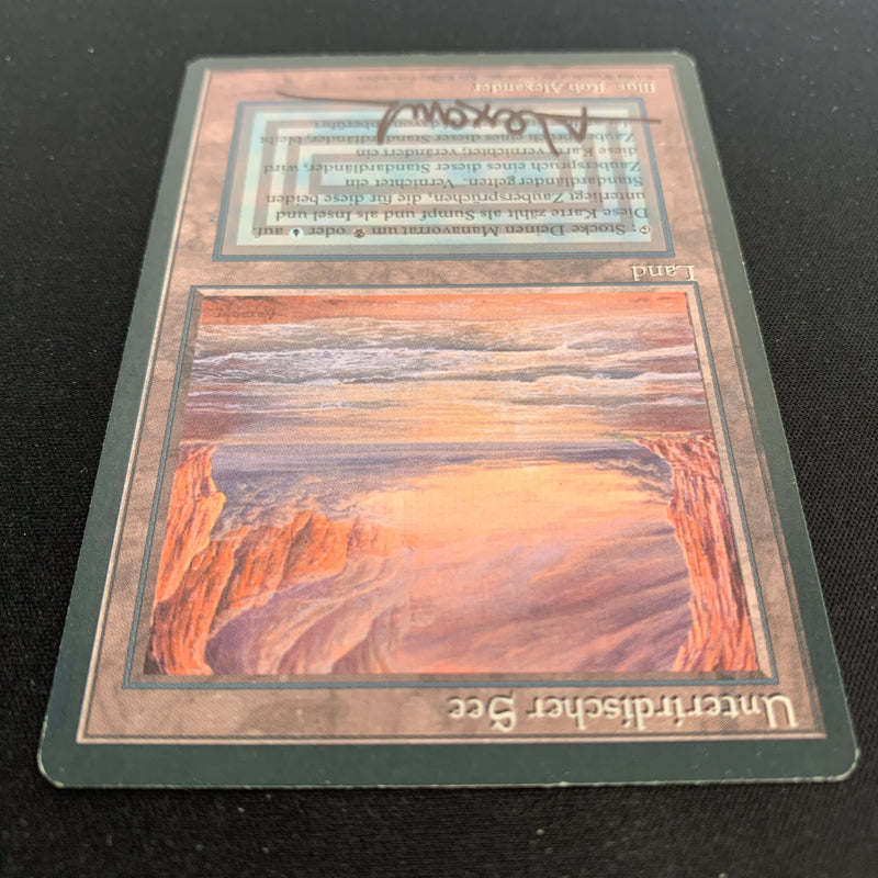 Magic the Gathering Underground Sea - Foreign Black Bordered - German 