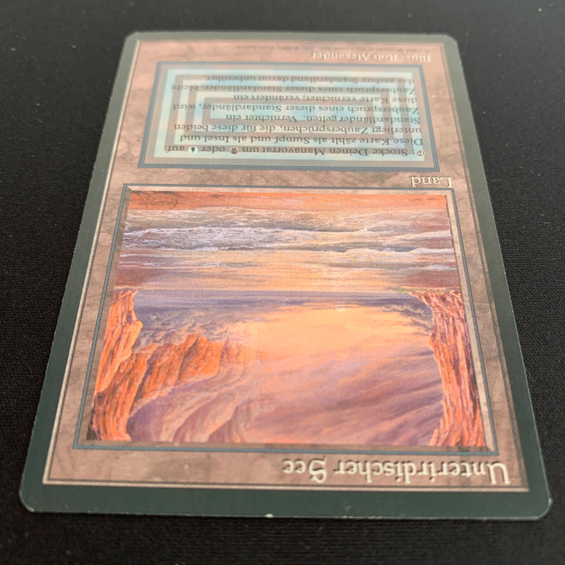 Magic the Gathering Underground Sea - Foreign Black Bordered - German 