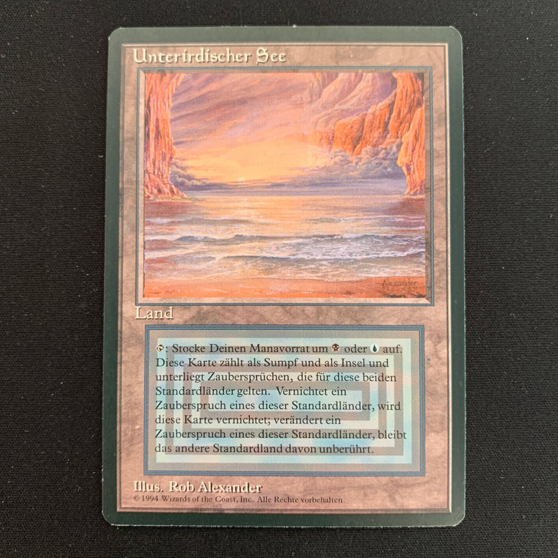 Magic the Gathering Underground Sea - Foreign Black Bordered - German 