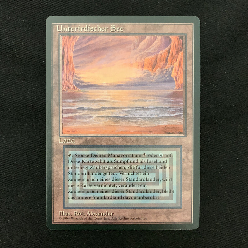 Magic the Gathering Underground Sea - Foreign Black Bordered - German 