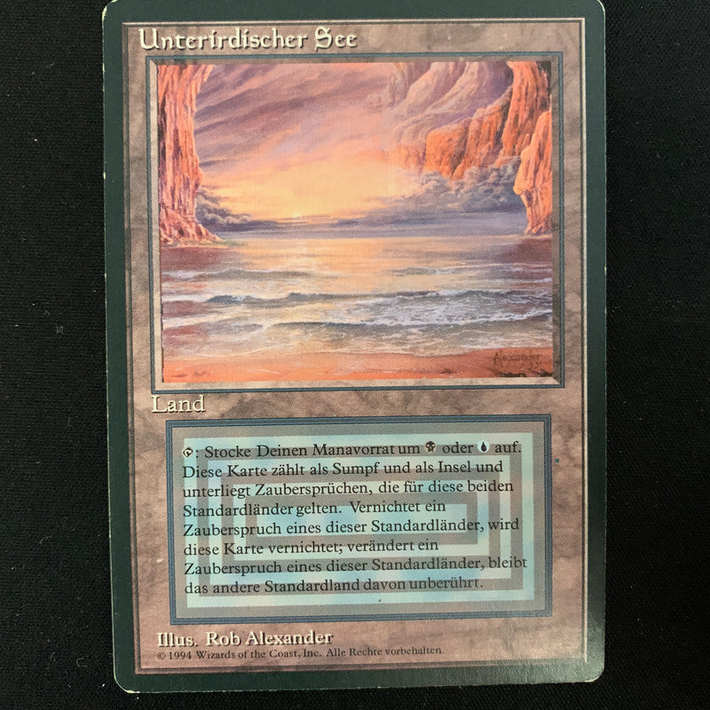 Magic the Gathering Underground Sea - Foreign Black Bordered - German 