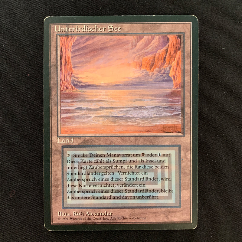 Magic the Gathering Underground Sea - Foreign Black Bordered - German 