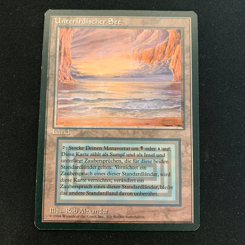 Magic the Gathering Underground Sea - Foreign Black Bordered - German 