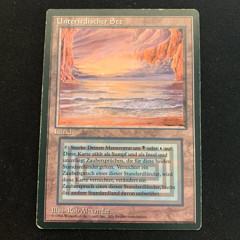 Magic the Gathering Underground Sea - Foreign Black Bordered - German 