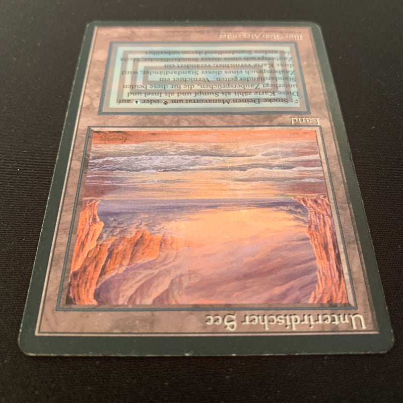 Magic the Gathering Underground Sea - Foreign Black Bordered - German 