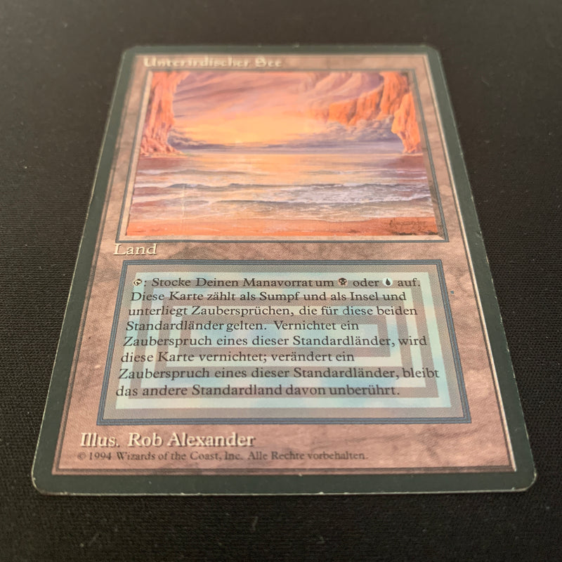 Magic the Gathering Underground Sea - Foreign Black Bordered - German 