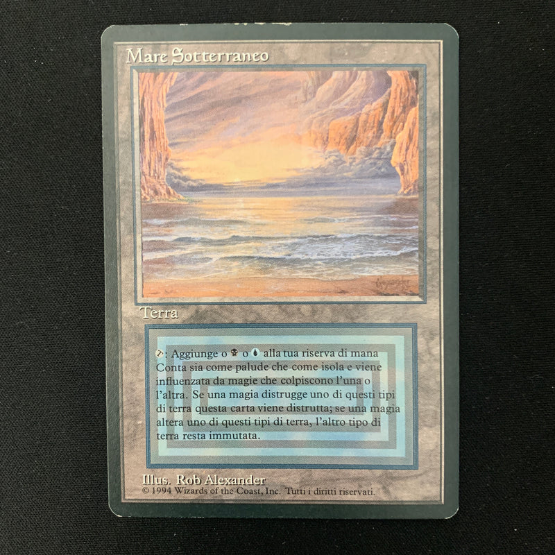 Magic the Gathering Underground Sea - Foreign Black Bordered - Italian 