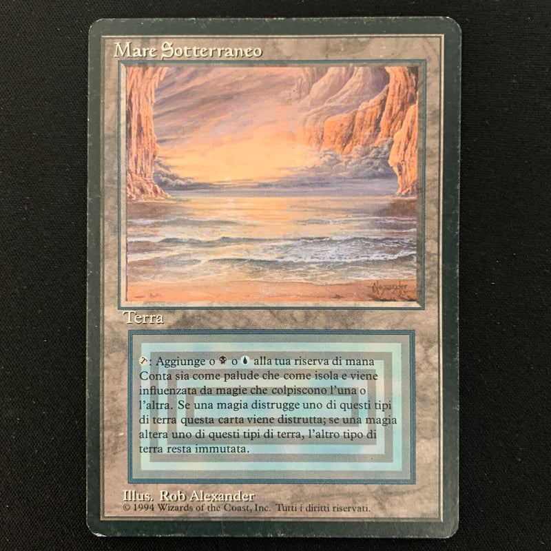 Magic the Gathering Underground Sea - Foreign Black Bordered - Italian PL - INKED - 24504