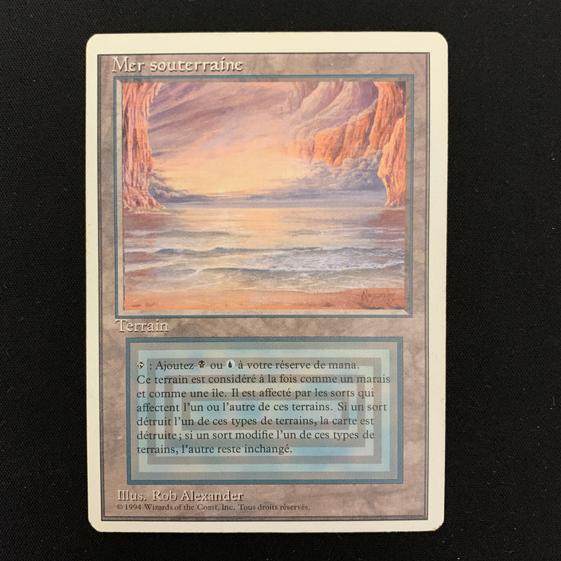 Magic the Gathering Underground Sea - Foreign White Bordered - French 