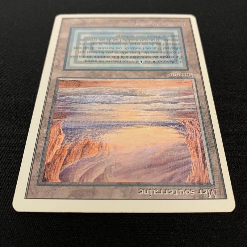 Magic the Gathering Underground Sea - Foreign White Bordered - French 