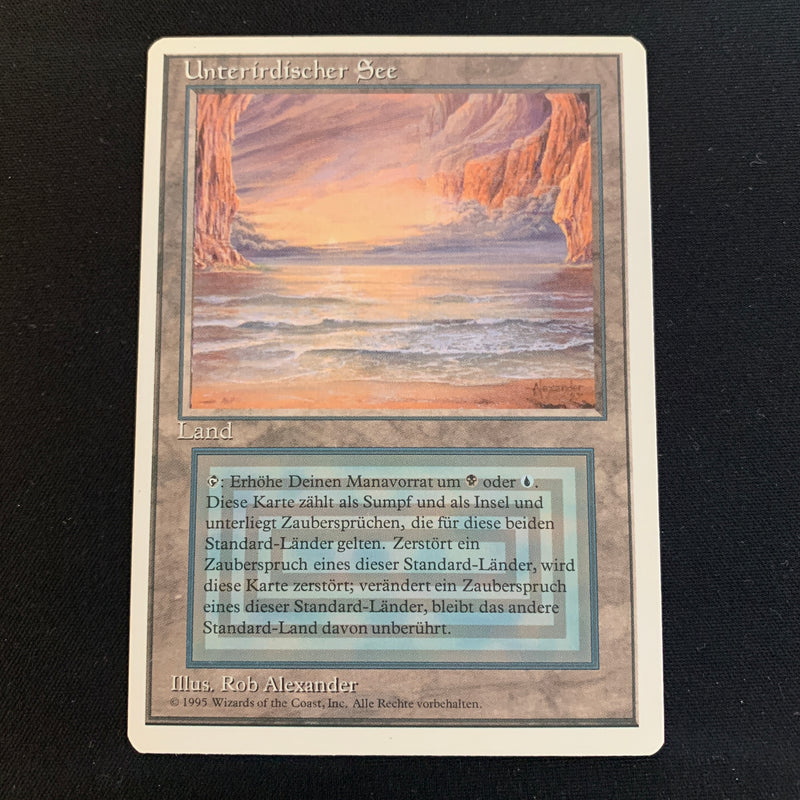 Magic the Gathering Underground Sea - Foreign White Bordered - German 