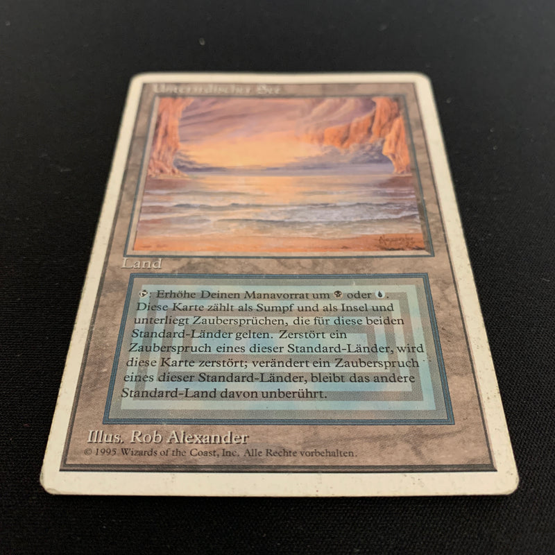 Magic the Gathering Underground Sea - Foreign White Bordered - German 