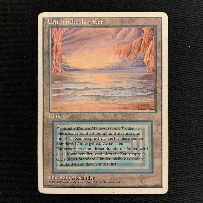 Magic the Gathering Underground Sea - Foreign White Bordered - German 