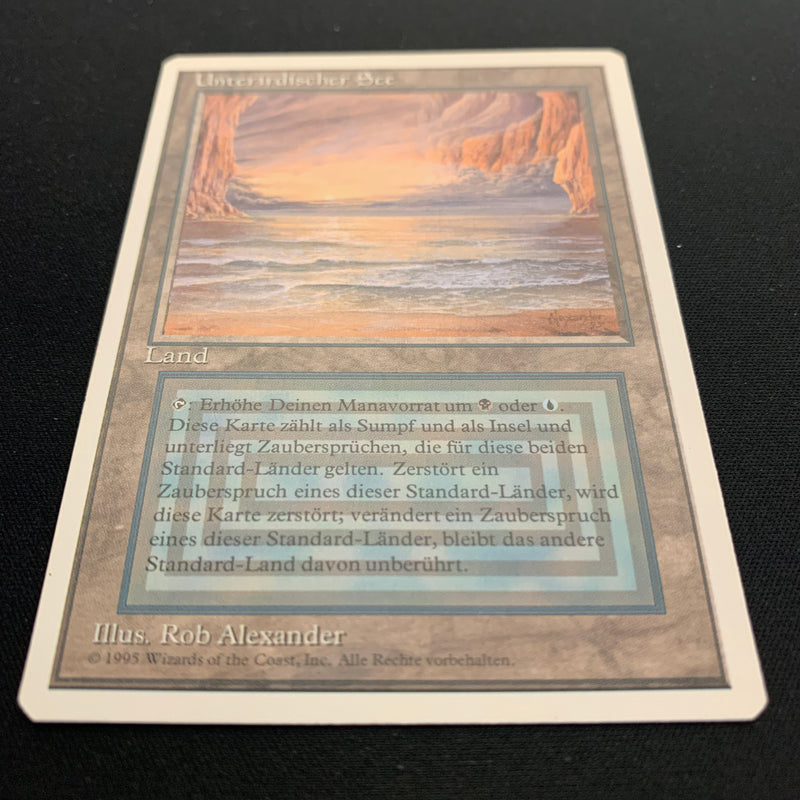 Magic the Gathering Underground Sea - Foreign White Bordered - German 