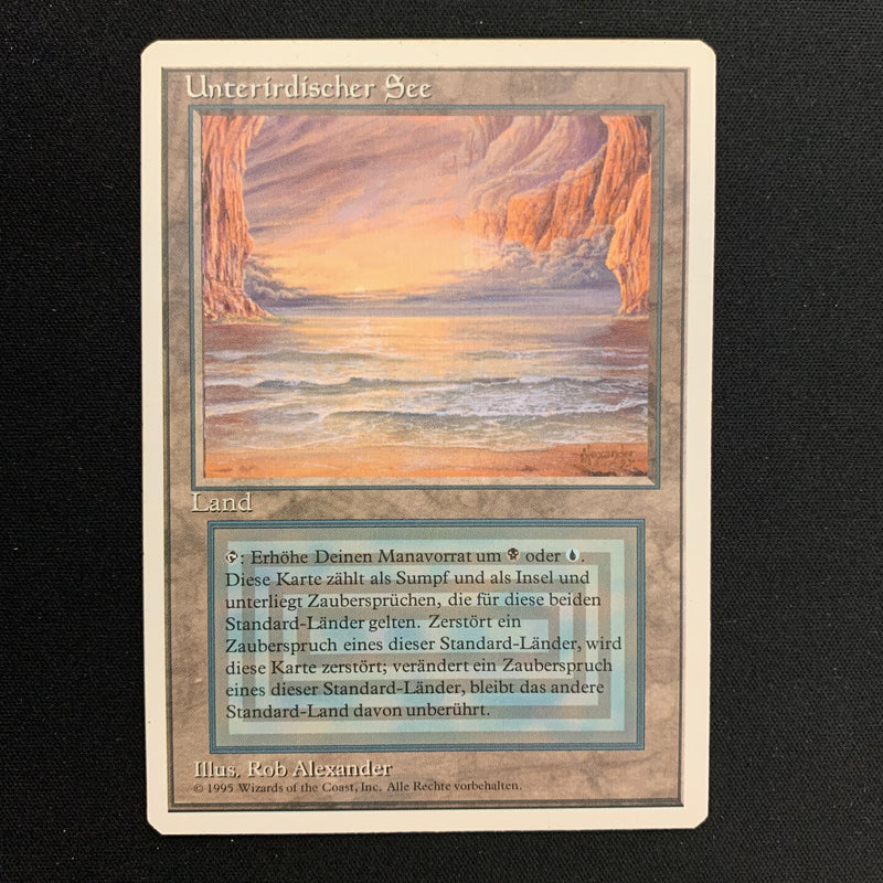 Magic the Gathering Underground Sea - Foreign White Bordered - German 