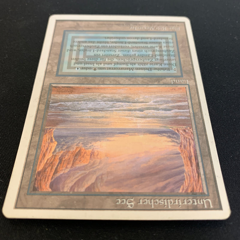 Magic the Gathering Underground Sea - Foreign White Bordered - German 