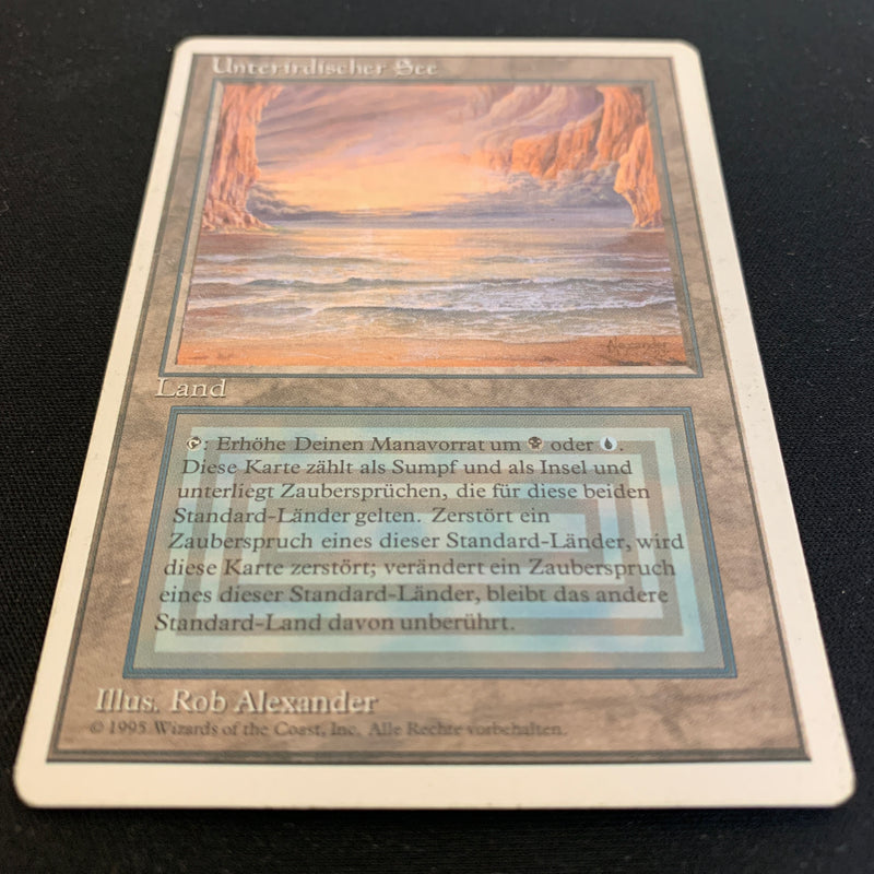 Magic the Gathering Underground Sea - Foreign White Bordered - German 