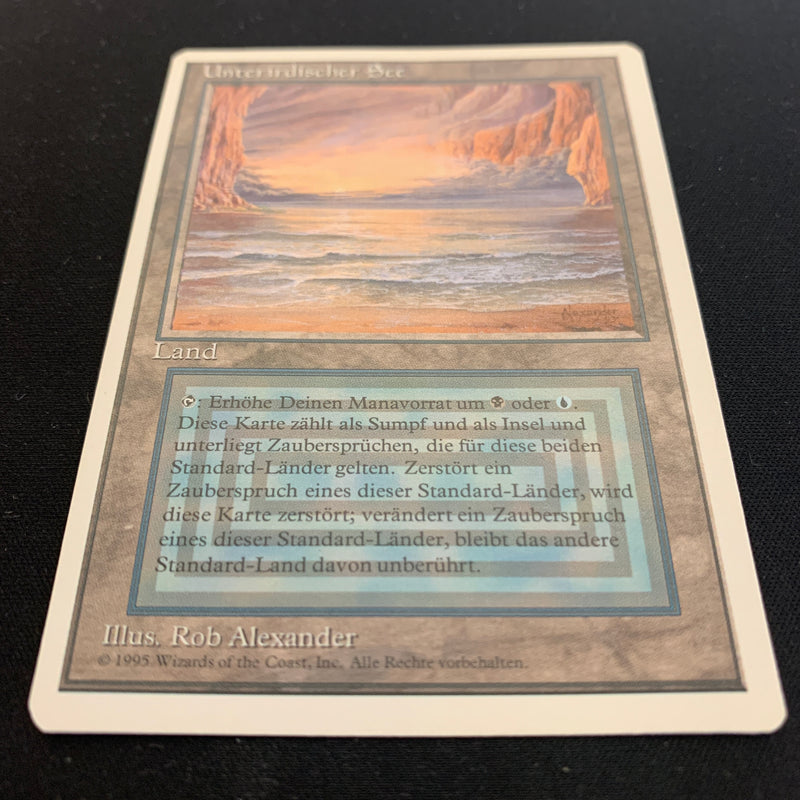 Magic the Gathering Underground Sea - Foreign White Bordered - German 