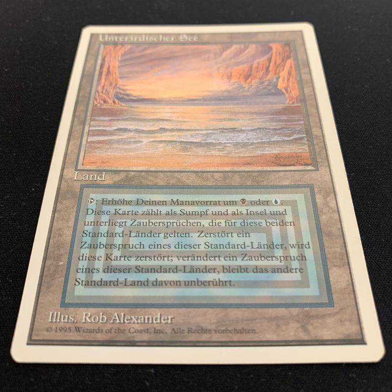 Magic the Gathering Underground Sea - Foreign White Bordered - German 