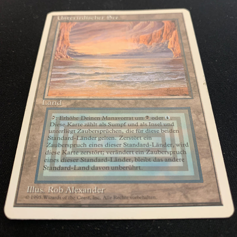 Magic the Gathering Underground Sea - Foreign White Bordered - German 