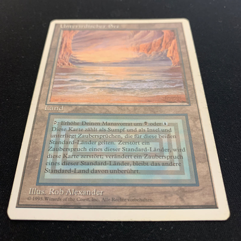 Magic the Gathering Underground Sea - Foreign White Bordered - German 