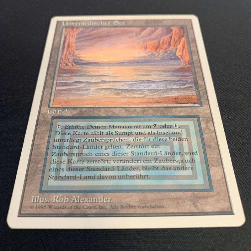 Magic the Gathering Underground Sea - Foreign White Bordered - German 