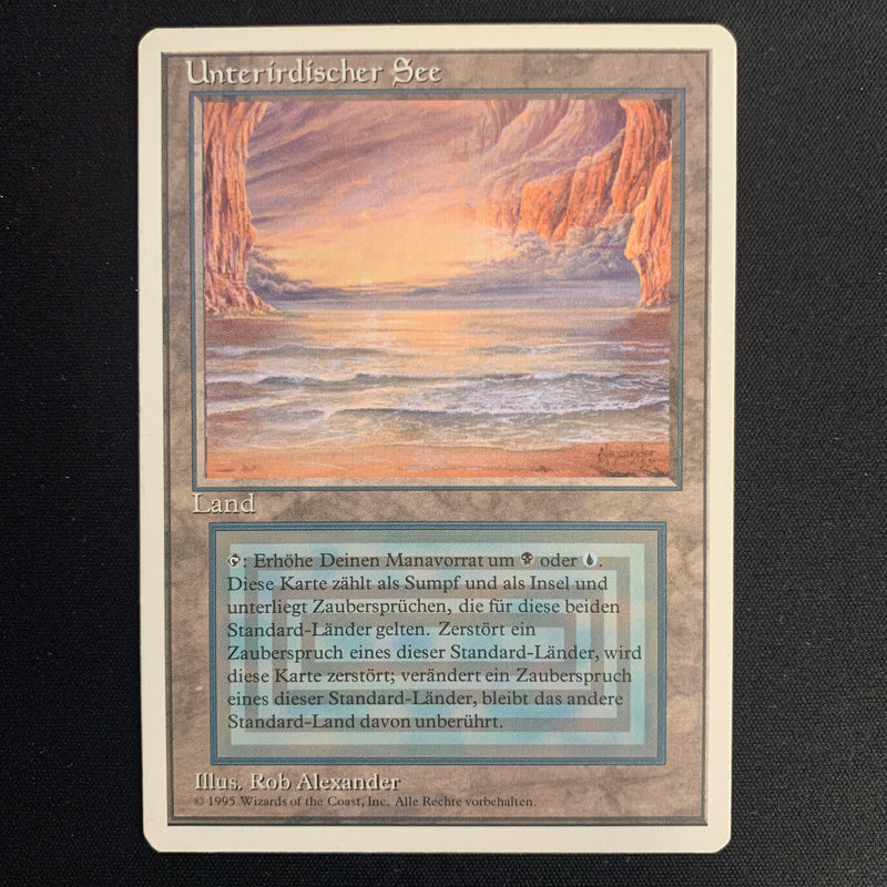 Magic the Gathering Underground Sea - Foreign White Bordered - German 