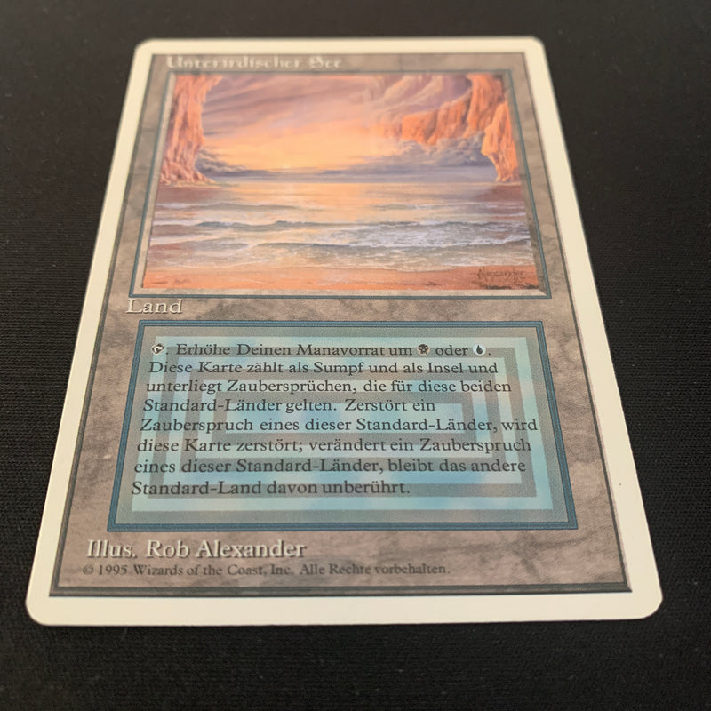 Magic the Gathering Underground Sea - Foreign White Bordered - German 