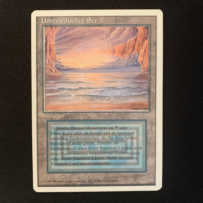 Magic the Gathering Underground Sea - Foreign White Bordered - German 