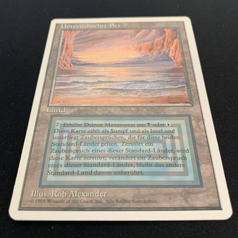 Magic the Gathering Underground Sea - Foreign White Bordered - German 