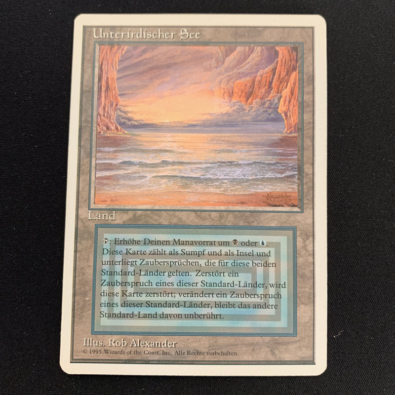 Magic the Gathering Underground Sea - Foreign White Bordered - German 