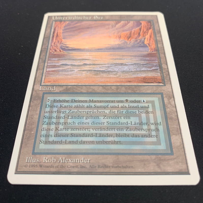 Magic the Gathering Underground Sea - Foreign White Bordered - German 