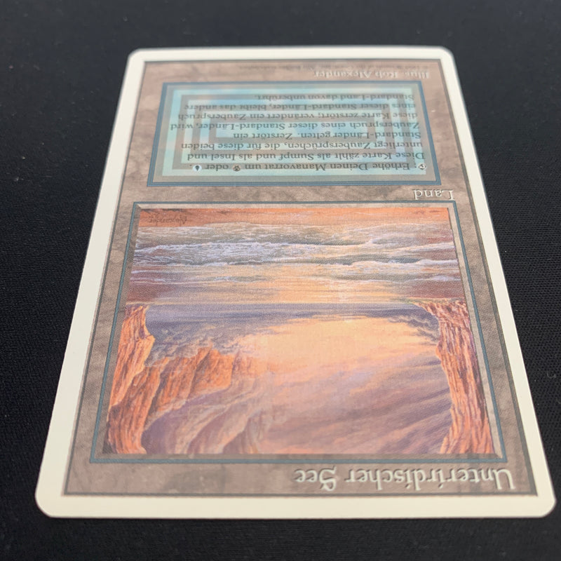 Magic the Gathering Underground Sea - Foreign White Bordered - German 