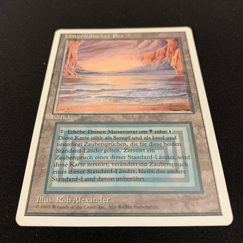 Magic the Gathering Underground Sea - Foreign White Bordered - German 