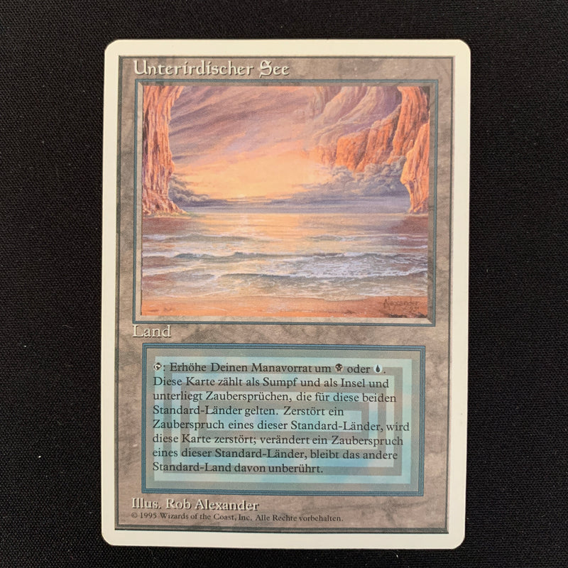 Magic the Gathering Underground Sea - Foreign White Bordered - German 