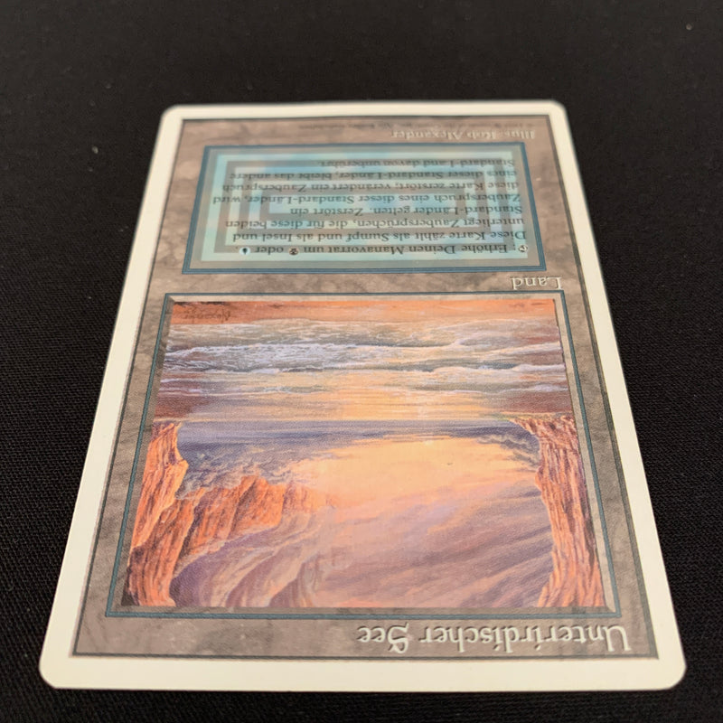 Magic the Gathering Underground Sea - Foreign White Bordered - German 