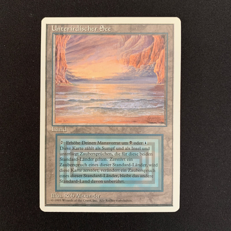 Magic the Gathering Underground Sea - Foreign White Bordered - German 