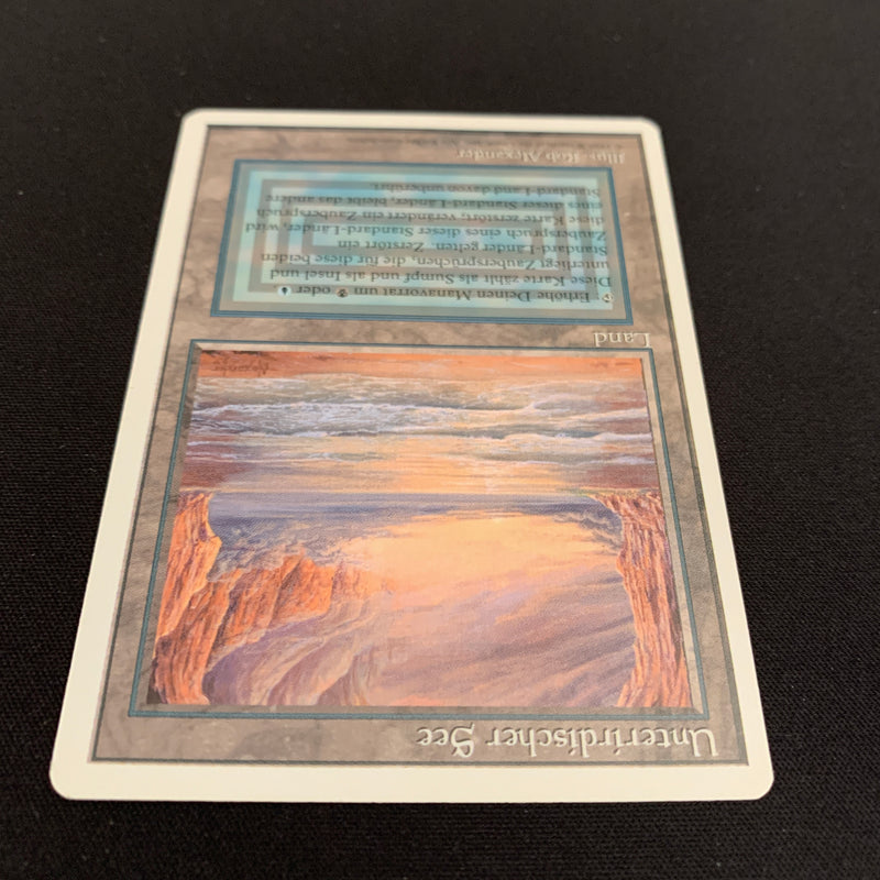 Magic the Gathering Underground Sea - Foreign White Bordered - German 